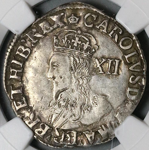 1635 NGC XF 45 Charles I Shilling Great Britain England Hammered Coin (23032301C Cover
