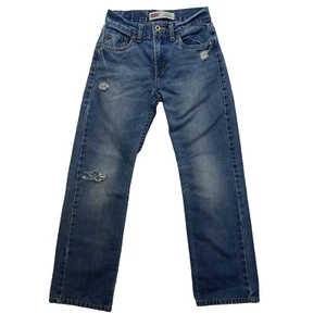 Levis 514 jeans slim straight Boys size 12 reg denim medium wash - flaw - Picture 1 of 15