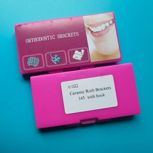 Brackets dentales de ortodoncia soporte cerámica mini Roth 022 ganchos ranura 345 dientes 1 X - Imagen 1 de 6