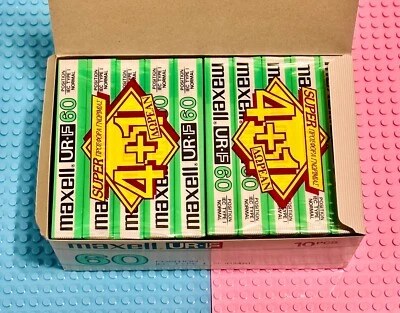 MAXELL  UR-F 60  1987  TYPE I   BOX OF 10   TAPES (SEALED) - Image 1 of 4