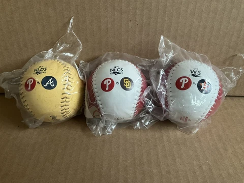 2022 PHILLIES PLAYOFFS & WORLD SERIES BALL RAWLINGS BRAVES-PADRES-ASTROS SGA NEW Cover