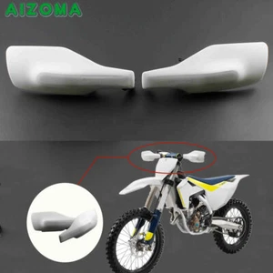 White Plastic Handguards Hand Guards For FC TC FE TE FX TX 250 350 450 Dirt Bike - Picture 1 of 9