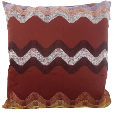 FUNDA DE COJÍN MISSONI HOME BORDADA ALGODÓN BRILLANTE SATÉN HILLY 732 Foto 1 de 3