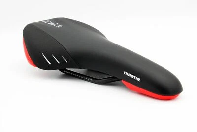 Sillín de bicicleta Fizik Nisene Road Mountain eBike asiento de bicicleta negro con carcasa roja Foto 1 de 4