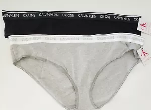 2 Calvin Klein CK One Plus Size Cotton Bikini Panty Multi QF6019 Sz 3X - NWT - Picture 1 of 1