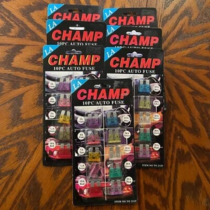 7 PACK LOT CAR FUSES 70 FUSES FOR VEHICLE AUTOMOBILES ASSORTED AMP SIZES - Picture 1 of 4