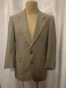 Neu ohne Etikett Hart Schaffner Marx HSM Herren Sport Mantel beige kariert Gr. 38 S kurz - Bild 1 von 12