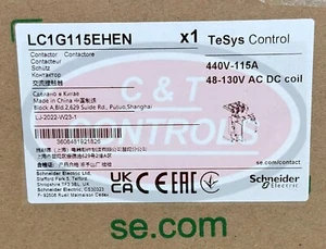Schneider Electric LC1G115EHEN 115A 48-130VAC DC Contactor New In Box USA Stock - Picture 1 of 6