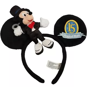 Disneyland Paris 15th Anniversary Ear Headband Mickey Mouse Adults Disney Parks - Picture 1 of 15