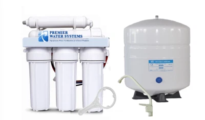 5 Stage LOW WASTE 100 GPD Reverse Osmosis Drinking Water Filter System 1:1 Ratio - Image 1 of 4