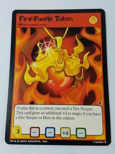 Fire Faerie Token 115/234 Neopets TCG 2003 NM - Picture 1 of 2