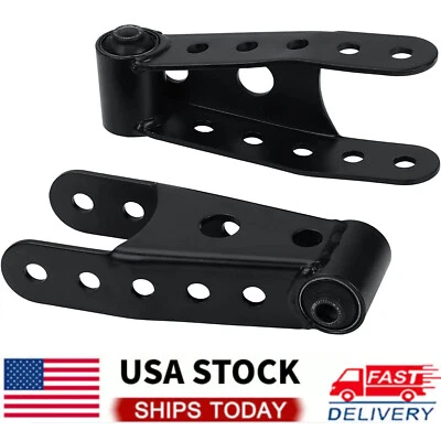 2" Rear Drop Shackles Lowering Kit For Chevy Silverado GMC Sierra 1500 1988-2018 - Image 1 of 4