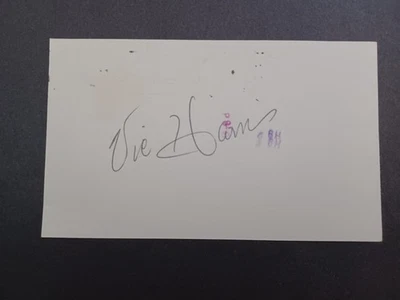 Vic Harris Signed Government Postcard GPC - Rangers, Cubs, Cardinals, Giants - Image 1 of 2