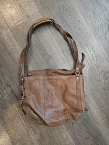 Latico Leather NJ of USA Brown Leather Hobo Chic (Zia?) Handtasche Schultertasche - Bild 1 von 7