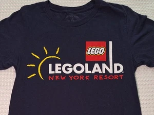 Lego Legoland New York Resort Souvenir Dark Blue Cotton T-shirt Size S - Picture 1 of 7