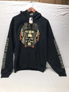 Harley Davidson HD Skull Pipes HDY Herren 2XL Pullover Hoodie schwarz - Bild 1 von 9