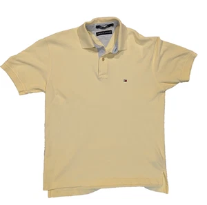 Camisa polo de golf Tommy Hilfiger para hombre talla mediana Georgia Tech amarilla manga corta - Imagen 1 de 7