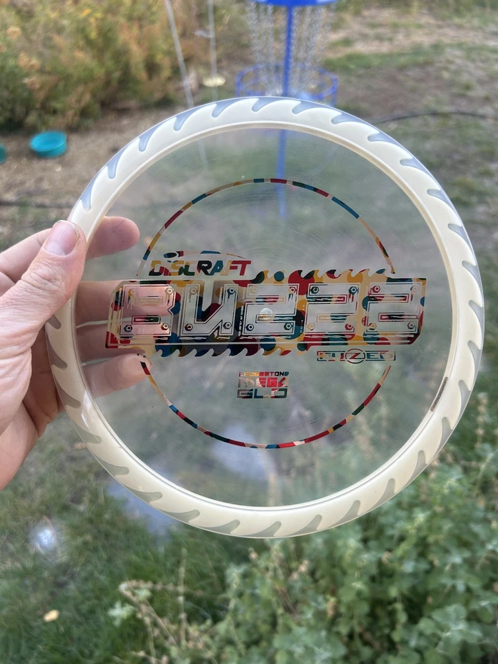 Discraft 💎 Mega Glo FLX BUZZZSAW - Ledgestone - Ice Clear w/ Wonderbread Rare💎 - Image 1 of 1