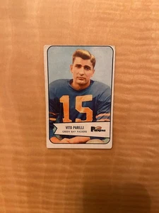 1954 BOWMAN FOOTBALL #10 VITO PARILLI!! (PIEGA) SPEDIZIONE 1€!! - Foto 1 di 2