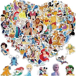 Disney Stickers 100PCS Kids Stickers Pack Princess Stickers Cute Stickers - Picture 1 of 9