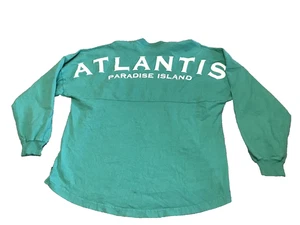 Atlantis  Paradise Island Bahamas Spirit Long Sleeve Shirt Green Men Beach - Picture 1 of 13