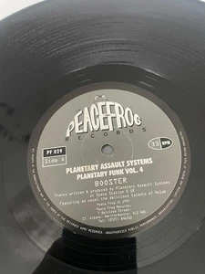 Rare Planetary Assault Systems Booster Peacefrog Records 1993 12” Vinyl - Picture 1 of 3