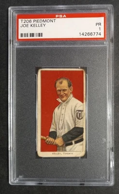 1909-11 T206 - Joe Kelley - HOF - Piedmont 350 - PSA 1 PR - Image 1 of 2
