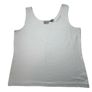 CHICO'S Nylon Spandex White Tank Top Shirt Size XL-Stained - Picture 1 of 9