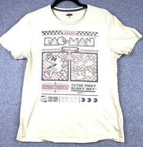 Old Navy Womens S Pac‑Man T‑Shirt Yellow Retro 80s Video Game Graphic Tee - Picture 1 of 13