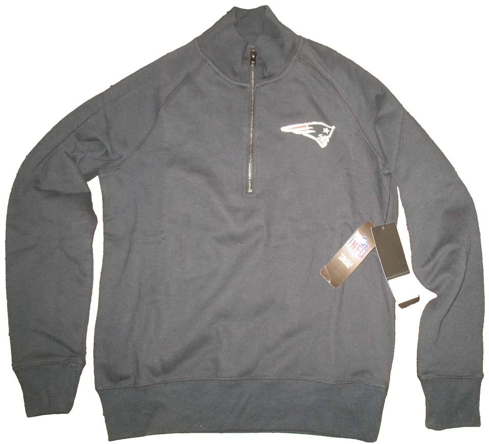 NFL New England Patriots Women's Fleece 1/4-Zip Foil Pullover OTS size XL