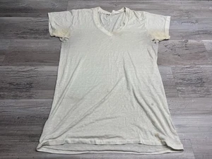 Vintage 80s Super Paper Thin Burnout Worn Thrashed Distressed T-Shirt Mens Sz L - Picture 1 of 8