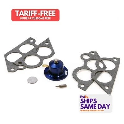 Bbk 1714, One Blue Aluminum Adj. Fuel Pressure Reg. - Fits 85-92 Tpi Performance - Image 1 of 4