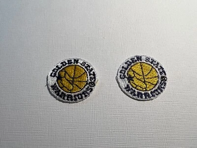 2 Small NBA Warriors Iron-On patches. - Image 1 of 4
