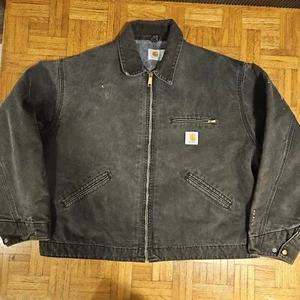 Giacca Carhartt Vintage 99 Coperta Foderata Detroit Uomo Large/X Large Nera - Foto 1 di 18