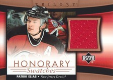 2005-06 Upper Deck Trilogy Honorary Swatch #HS-PE Patrik Elias JERSEY