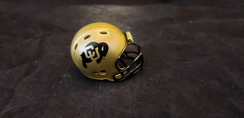 COLORADO BUFFALOES REVOLUTION GOLD RIDDELL POCKET PRO HELMET Cover