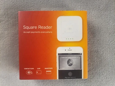 Square Reader Except Payments Everywhere New In Sealed Box A-SKU-0113-01 - Image 1 of 4