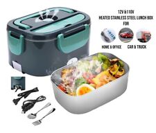 110/12V Car Electric Heating Lunch Box Heater Stainless Steel Food Container