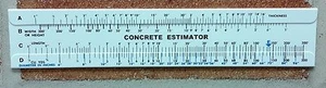 Concrete Slide Ruler Volume Calculator Lot of 3pcs 300 Yard - Picture 1 of 2