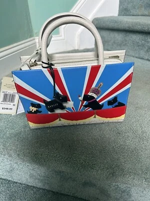 Radley London ROYAL CORONATION  Zip Top Leather Satchel - image 1 of 4