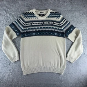 American Eagle Sweater Mens Large Beige Aztec Southwest Seriously Soft Pullover* - Picture 1 of 12