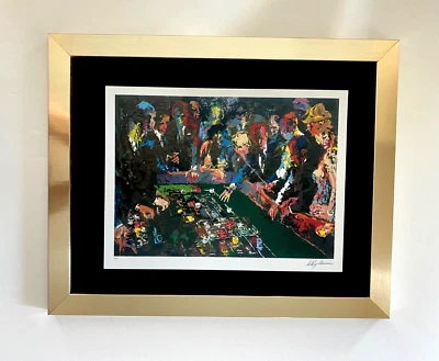 LeRoy Neiman "DAZOS" Firmado Arte Pop Coleccionista Pieza Enmarcada Foto 1 de 3