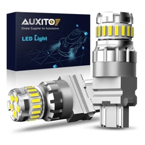 AUXITO 3157 3156 LED White 2400LM Reverse Backup Turn Signal Parking Light Bulbs - Picture 1 of 11