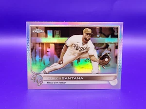 2022 Topps Chrome #143 Carlos Santana, Royals - Sepia Refractor Parallel - Picture 1 of 2