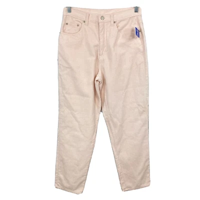 Pantalones de mezclilla Bill Blass para mujer talla 8 vintage color rosa rubor algodón pana mamá nuevos con etiquetas Foto 1 de 4