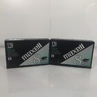 2 New Maxell 8Mm Video Camcorder Metal Particle Tape Gx-Mp  High Quality 120 Min
