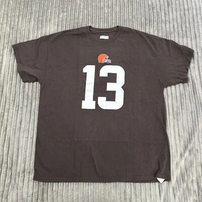 Camiseta Cleveland Browns Odell Beckham Jr Para Hombre XL Marrón #13 NFL Manga Corta Foto 1 de 4
