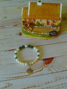For the Love of Ireland Charm Bracelet Featuring Swarovski Pearls and Crystals - Picture 1 of 8