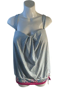 Coco reef halter swim top 34dd bra slimming dots flowers rn#85736 - Picture 1 of 11