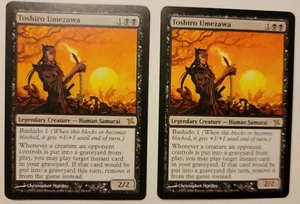 Mtg 2x Toshiro Umezawa BoK Betrayers Kamigawa Nm Legendary Creature Black Rare - Picture 1 of 2
